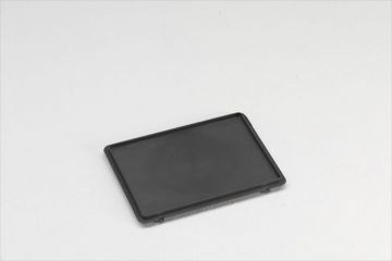 Tapa de gancho 400x300 mm, E-line, gris oscuro