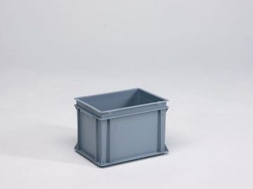 Caja Normbox apilable 25L, 400x300x270 mm, gris Virgin PP