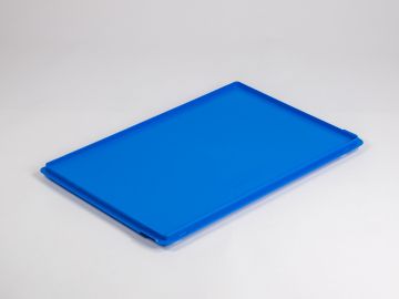 Tapa con bisagras 600x400 mm, azul