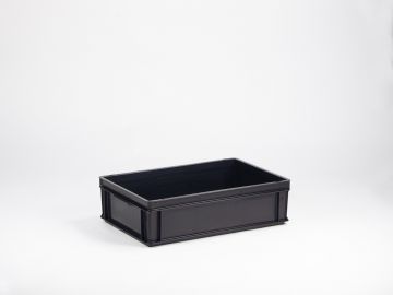 Caja apilable 30 L,600x400x170 mm, ESD, preto