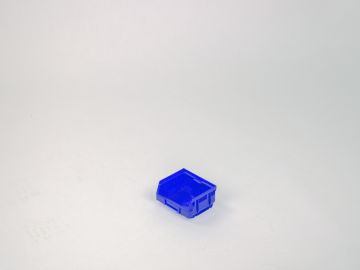 Caja con abertura frontal 0,4 L 88/70x105x54 mm azul
