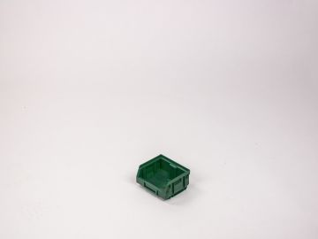 Caja con abertura frontal 0,4 L 88/70x105x54 mm verde