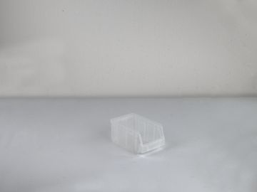 Caja con abertura frontal 1,0 L 167/140x105x82 mm transparente