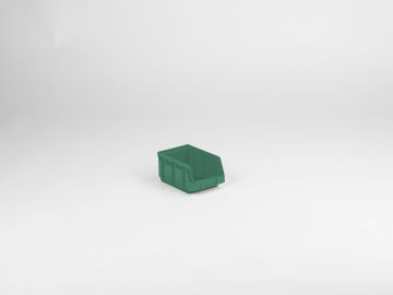Caja con abertura frontal 1,0 L 167/140x105x82 mm verde