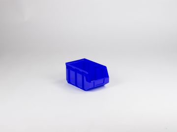Caja con abertura frontal 4,5 L 237/205x144x123 mm azul