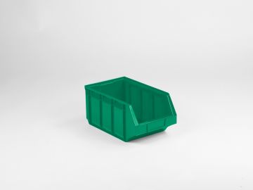 Caja con abertura frontal 12,0 L 345/300x205x164 mm verde