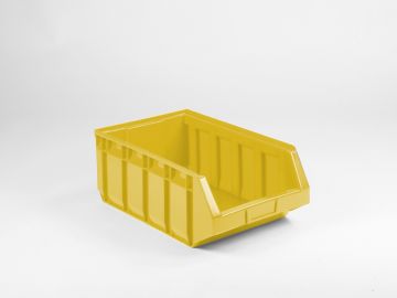 Caja con abertura frontal 30,0 L 485/440x298x189 mm amarillo