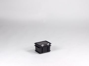 Caja E-line 2 L con tapa noir, ESD