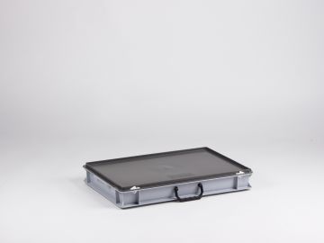 Maleta apilable 14L 600x400x90 mm gris