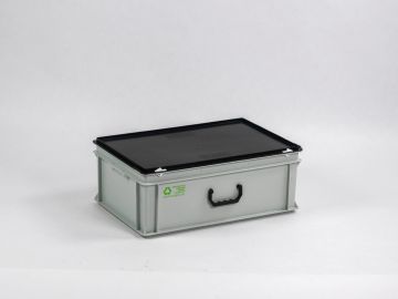 Euroline Maleta E-Line, 40L con asa PP reciclado gris-negro