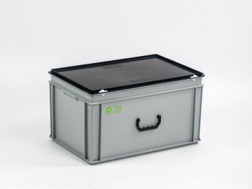 Euroline Maleta E-Line, 60L con asa PP reciclado gris-negro