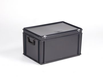 Maleta E-line 60 L 600x400x340 mm, tapa ESD negro
