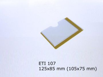 Soporte de etiqueta autoadhesivo 125x85 mm