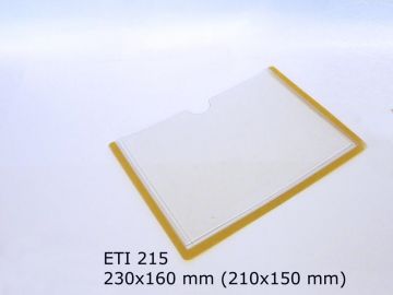 Soporte autoadhesivo para etiqueta 215 x 155 mm
