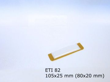 Soporte autoadhesivo para etiqueta 80  x20 mm