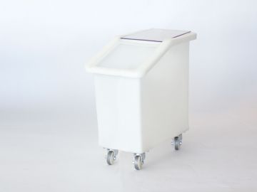 Contenedor de ingredientes 65L, 610x370x672 mm, 4 ruedas, BLANCO