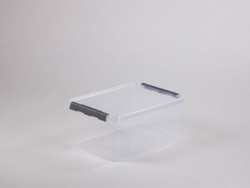 Caja de almacenage translúcido c tapa 15L