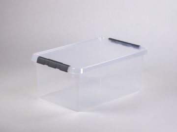 Caja de almacenage translúcido c tapa 45L