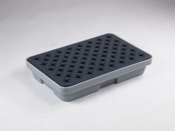 Pavimento de retencion 20 L 635x410x115 mm con rejilla