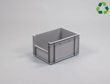 Caja de almacenaje 20 L 400x300x230 mm gris