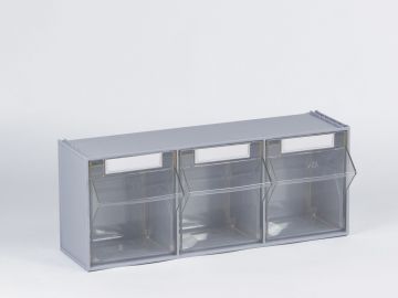 Multistore No3, con 3 cajas, 600x214x240 mm gris