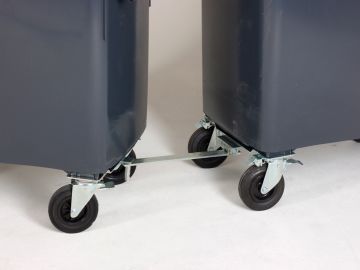 Sistema de acopolamento galvanizado para contenedores de 4 ruedas MGB