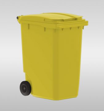 2-Wheel container 360L, yellow