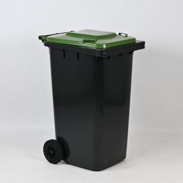 Contenedor 240 L 2 ruedas gris oscuro/ verde
