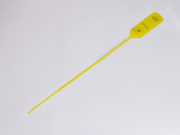 Precinto MaxiJawLock, tira 300 mm ø4 mm cierre en acero amarillo
