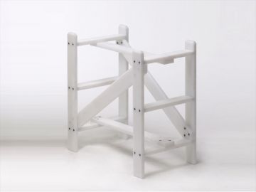 Plastic carrier for mixing bin 100 L colour white