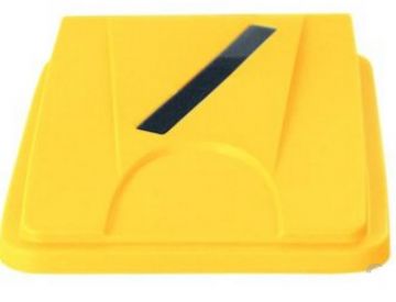 Tapa con apertura para papel 453x328x70 mm amarillo