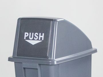 Tapa push gris