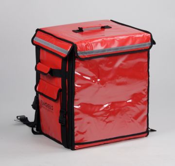 Bolsa isotérmica para pizza, 80 l. rojo
