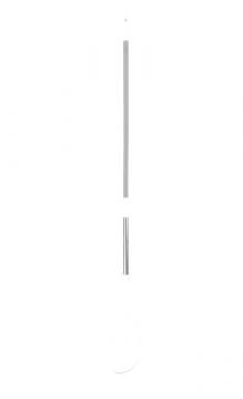 Espátula perforada con mango en acero inox 1760x125 mm blanco