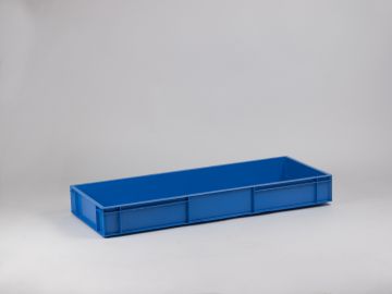 Caja apilable 1000x400x120 mm, azul