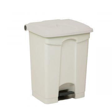 Contenedor com pedal 70 L 500x410x670 blanco c tapa blanco