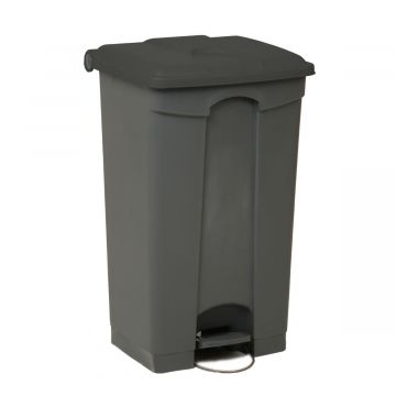 Contenedor com pedal 90 L 500x410x670 gris c tapa gris