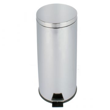 Balde acero inoxidable con pedal, 30 lt, ø292x640 mm
