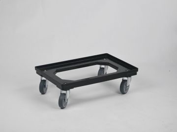Plataforma rodante 610x410x173 mm, negro