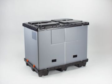 Caja palet desplegable com tapa 1200x800x1000