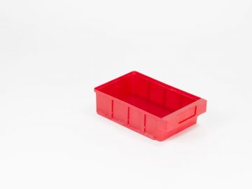 Caja de almacenaje 300x186x83 mmmáx. 3 separadores, rojo
