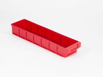 Caja de almacenaje 600x152x83 mm máx. 3 separadores, rojo