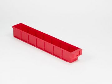 Caja de almacenaje 600x93x83 mmmáx. 6 separadores, rojo