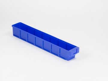 Caja de almacenaje 600x93x83 mmmáx. 6 separadores, azul