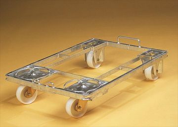 Plataforma rodante para caja de pan WA600 con soporte de exposición
