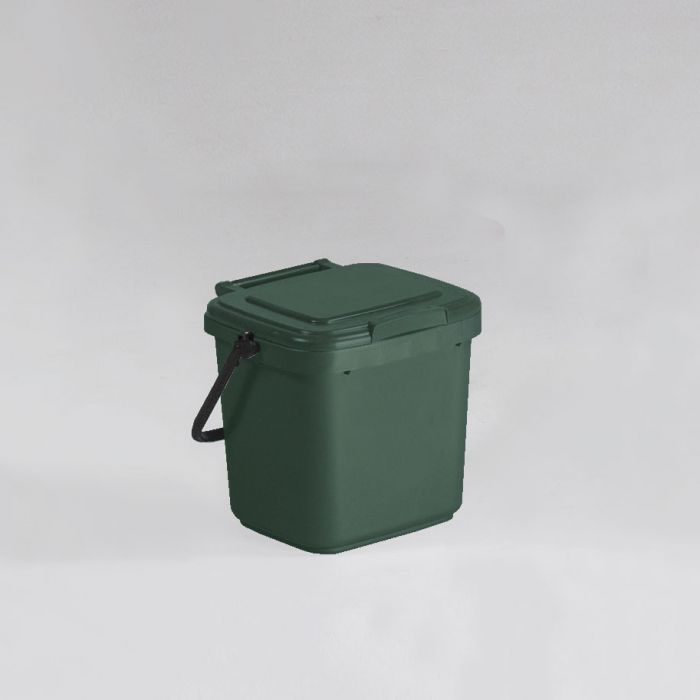 Cubo de sales basura verde