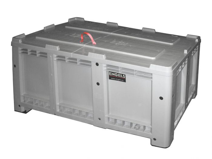 Caja-palet 825 L, 1680x1000x820 mm, cinza