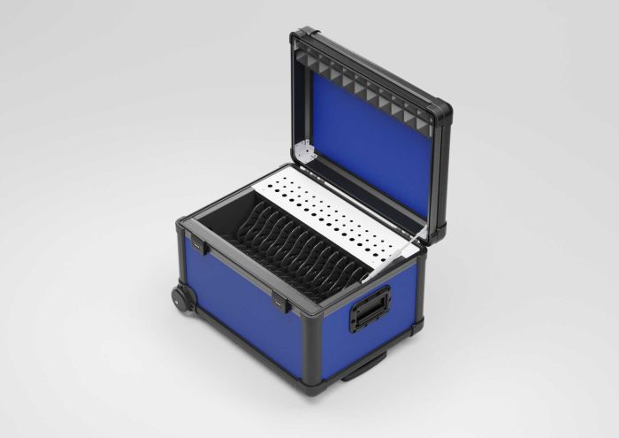 Estuche de transporte y sincronizador 613x473x414 mm con separadores para 16 tabletas