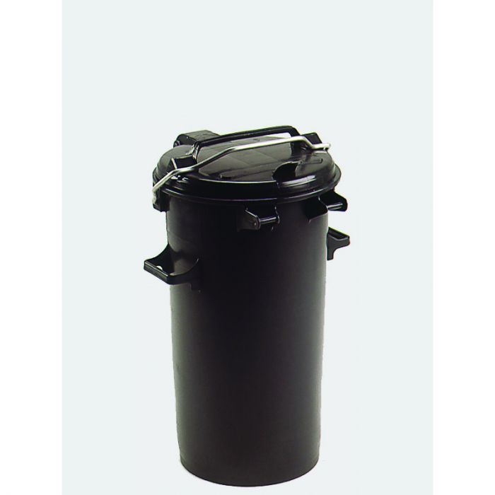 Contenedor cilíndrico 50 L, negro