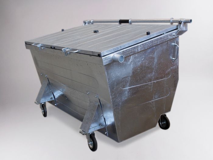 Contenedor de carga trasera 2500 l., 2250x1420x1465 mm, em acero